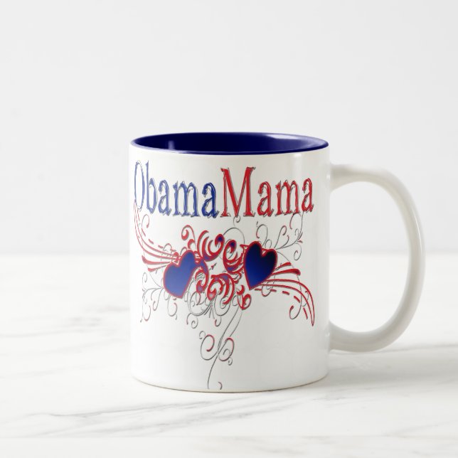Taza Bicolor Mamá de Obama (Derecha)