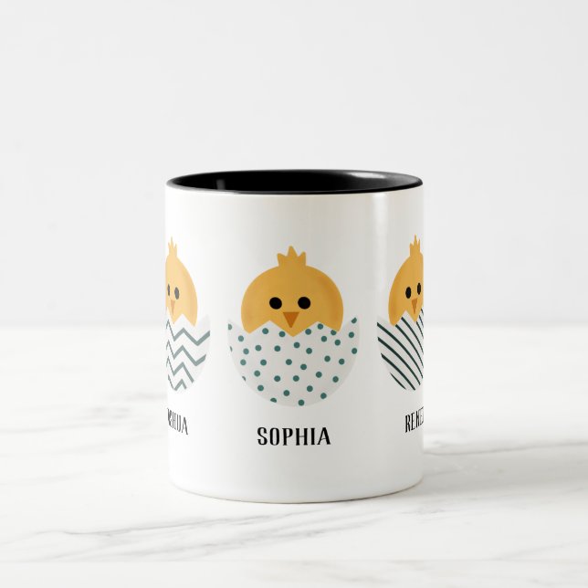 Taza Bicolor Mamá de Pascua de Noche de Primavera (Centro)