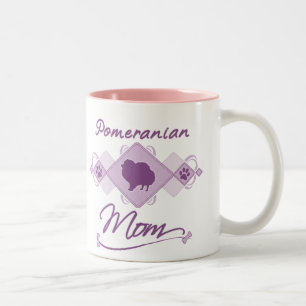 Taza Bicolor Mamá de Pomeranian