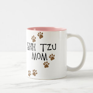 Taza Bicolor Mamá de Shih Tzu