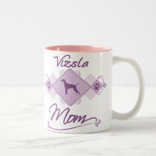 Taza Bicolor Mamá de Vizsla