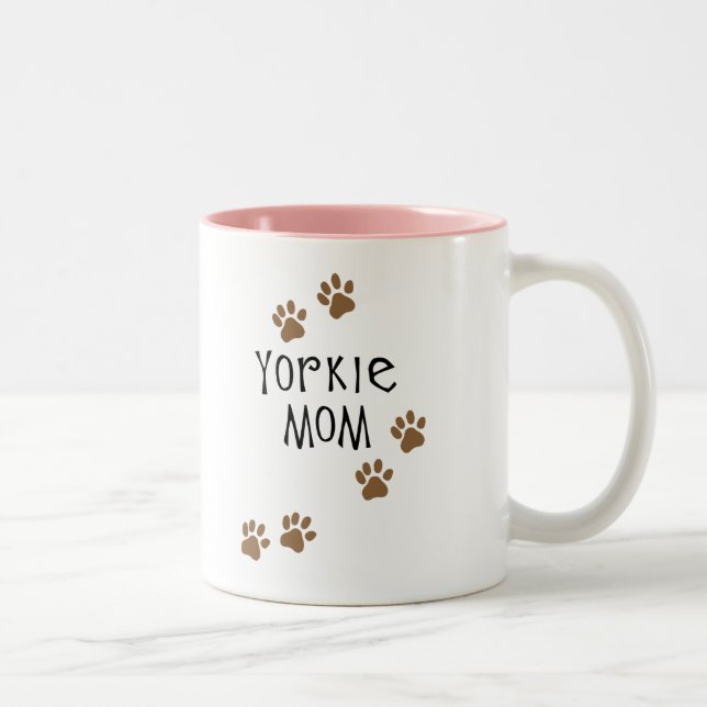 Taza Bicolor Mamá de Yorkie (Derecha)