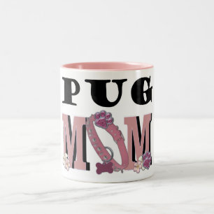 Taza Bicolor MAMÁ del barro amasado