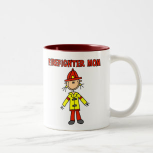 Taza Bicolor Mamá del bombero