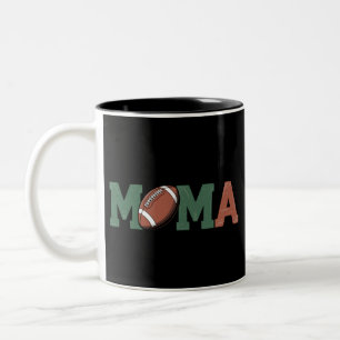Taza Bicolor Mamá del cumpleaños del futbolista de 1 año
