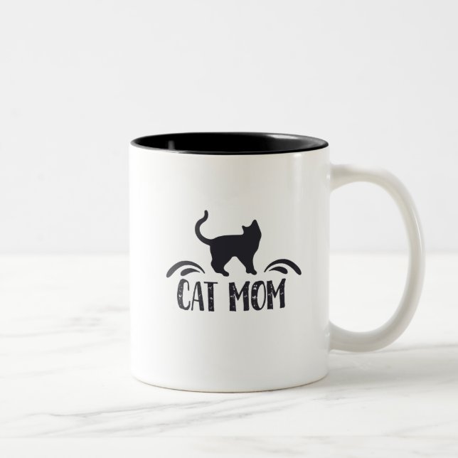 Taza Bicolor Mamá del gato (Derecha)