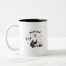 Taza Bicolor Mamá del gato