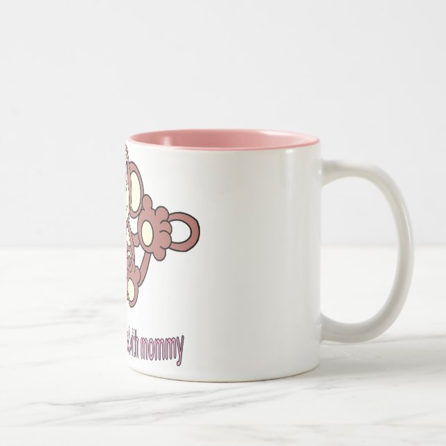 Taza Bicolor Mamá del mono (Derecha)