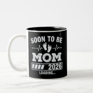 Taza Bicolor Mamá en Camino 2026 Anuncio de Embarazo en Carga