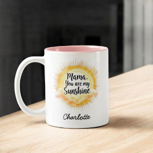 Taza Bicolor Mamá, eres mi sol El Día de la Madre