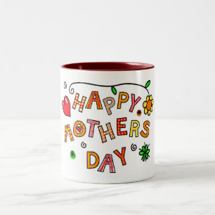 Taza Bicolor Mamá, eres mi todo, te amo al cielo
