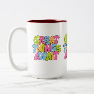 Taza Bicolor "Mamá, eres sus alas" Mug De Dos Tonos - Hermosa