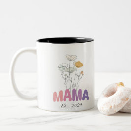 Taza Bicolor Mama Est 2024 Mothers Day