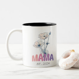 Taza Bicolor Mama Est 2024 Mothers Day