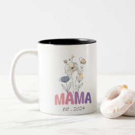 Taza Bicolor Mama Est 2024 Mothers Day