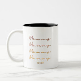 Taza Bicolor Mamá establecida | Regalo de mamá Tone en la Tierr