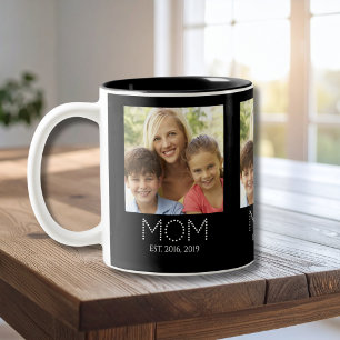 Taza Bicolor Mamá Estableció Foto