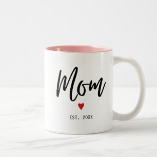Taza Bicolor Mamá estableció la música Minimalista moderna