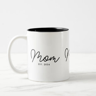 Taza Bicolor Mamá Estableció Nuevo Regalo de Mamá