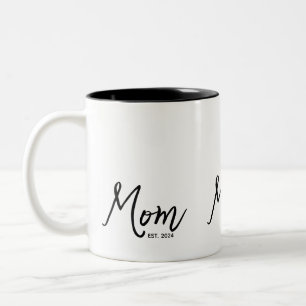 Taza Bicolor Mamá Estableció Nuevo Regalo de Mamá