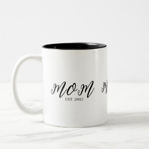 Taza Bicolor Mamá Estableció Nuevo Regalo para Mamá