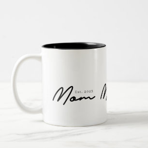 Taza Bicolor Mamá Estableció Nuevo Regalo para Mamá