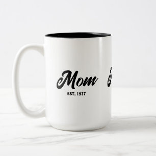 Taza Bicolor Mamá estableció nuevo regalo para mamá