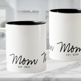 Taza Bicolor Mamá Estableció Nuevo Regalo para Mamá