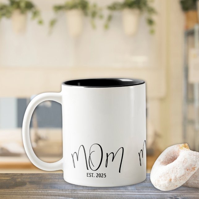Taza Bicolor Mamá estableció nuevo regalo para mamá (Subido por el creador)