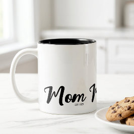 Taza Bicolor Mamá Estableció Nuevo Regalo para Mamá