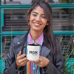Taza Bicolor Mamá Estableció Nuevo Regalo para Mamá