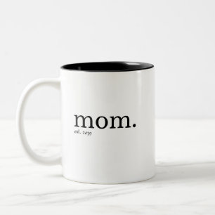 Taza Bicolor Mamá Estableció Nuevo Regalo para Mamá