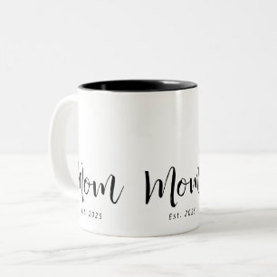 Taza Bicolor Mamá Estableció Nuevo Regalo para Mamá