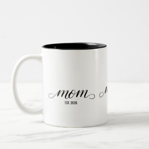 Taza Bicolor Mamá Estableció Nuevo Regalo para Mamá