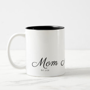 Taza Bicolor Mamá Estableció Nuevo Regalo para Mamá
