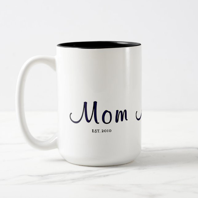 Taza Bicolor Mamá estableció nuevo regalo para mamá (Izquierda)