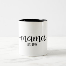 Taza Bicolor Mamá Este, mamá por ser, regalos elegantes para ma