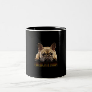 Taza Bicolor mamá frenchie   regalo de mamá de bulldog franc