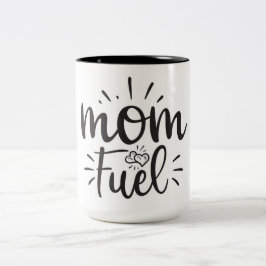 Taza Bicolor Mamá Fuel Coffee Mug
