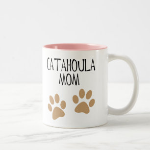 Taza Bicolor Mamá grande de Catahoula de las patas