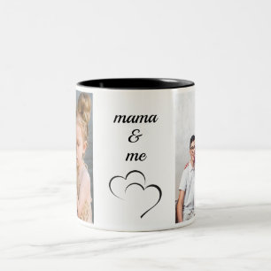 Taza Bicolor Mama & Me Elegante foto de Personalizado de Moda M