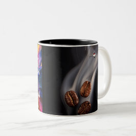 Taza Bicolor Mamá necesita café y galletas