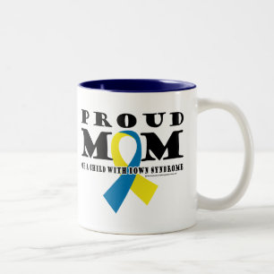 Taza Bicolor Mamá orgullosa de Síndrome de Down