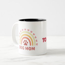 Taza Bicolor Mamá Perro a Mamá Humana