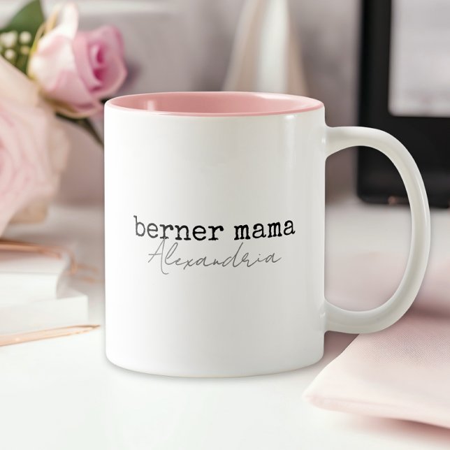 Taza Bicolor Mamá Perro de Montaña de Berna (Subido por el creador)