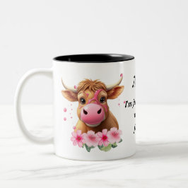 Taza Bicolor Mamá personalizada Café de vaca en las tierras alt