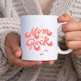 Taza Bicolor Mamá retro Typography mug
