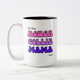 Taza Bicolor Mamá Rough Collie