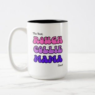 Taza Bicolor Mamá Rough Collie