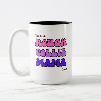 Taza Bicolor Mamá Rough Collie